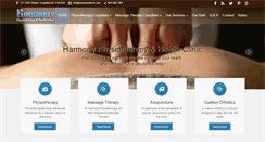 Desktop Screenshot of harmonyphysio.com